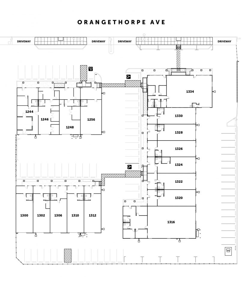 Site Plan 1244-1344 E. Orangethorpe Ave.
