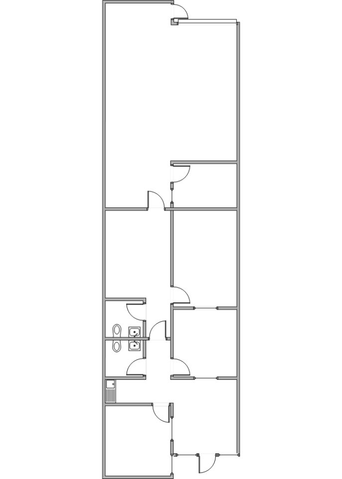 Floor Plan for 2923 Saturn St, Unit D