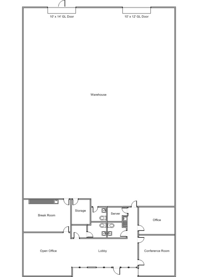 Floor Plan 1607 W. Orange Grove Ave., Unit A/B