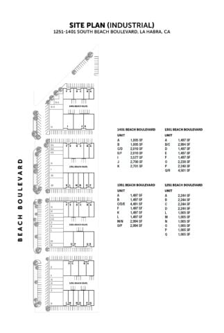 Industrial Site Plan 1301 - 1401 S. Beach Blvd.