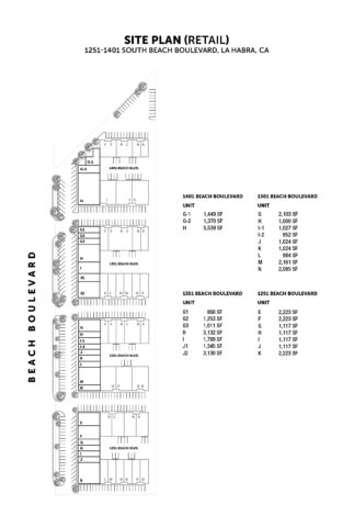 Retail Site Plan 1301 - 1401 S. Beach Blvd.