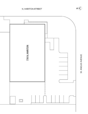 Site Plan 718 N. Hariton