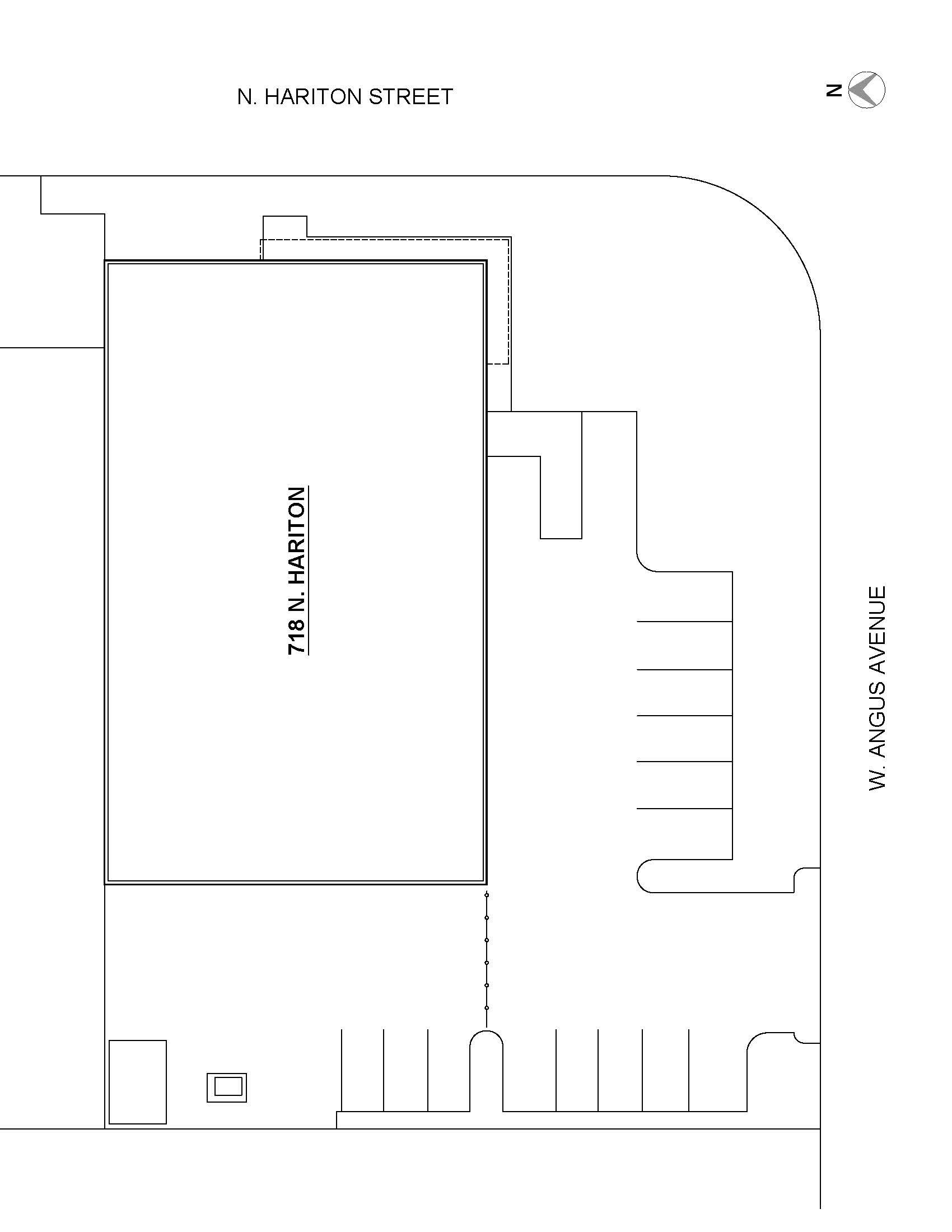 Site Plan 718 N. Hariton