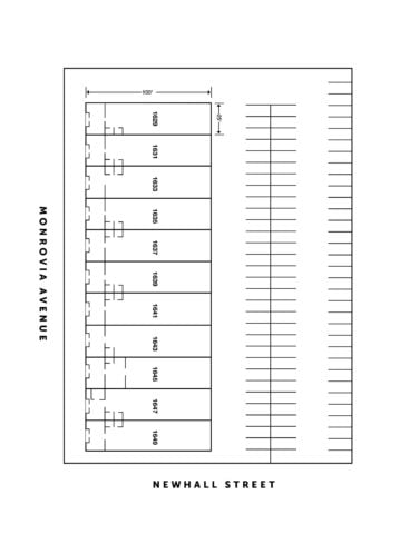Site Plan 1629-1649 Monrovia Avenue