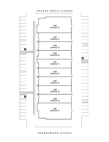 Site Plan 1525-1535 Orangewood