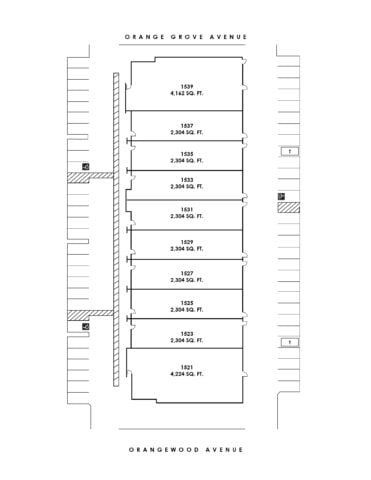 Site Plan 1525-1535 Orangewood